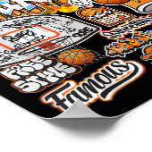 Poster Graphique d'illustration de style cool de basket-b (Coin)