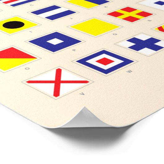 Poster Graphique d'indicateur nautique (Coin)