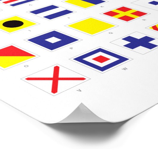 Poster Graphique d'indicateur nautique (Coin)