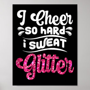Poster Graphique drôle de cheerleading pour les filles de