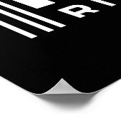 Poster Graphique du code barre de Rick et Morty (Coin)