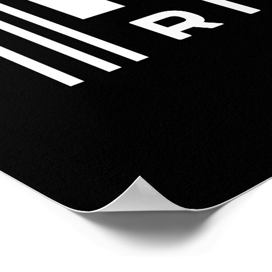 Poster Graphique du code barre de Rick et Morty (Coin)