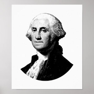 Poster Graphique du Président George Washington