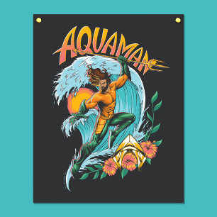 Poster Graphique du Surf de levage Aquaman et Trident