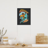 Poster Graphique du Surf de levage Aquaman et Trident (Cuisine)