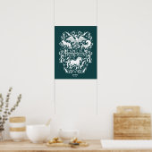 Poster Graphique Filigree de Patronum d'Expecto (Cuisine)