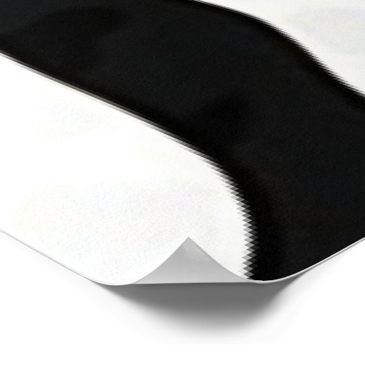 Poster graphique Géant Wavy Zebra (Coin)