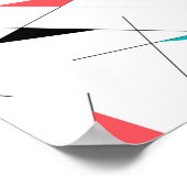 Poster Graphique géométrique moderne, tendance, simple et (Coin)