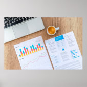 Poster Graphique graphique finance données financières (Devant)