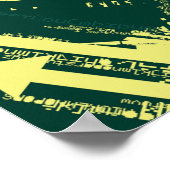 Poster Graphique Grunge City (Coin)