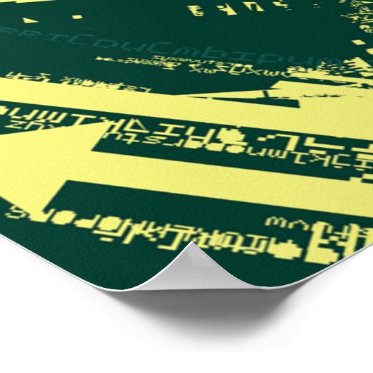 Poster Graphique Grunge City (Coin)