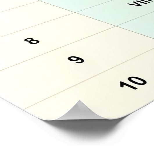 Poster (Graphique I à XX) Numéros 1 à 20 (Coin)