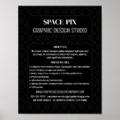 Poster Graphique maillé, Graphiste Graphiste Publicité (Devant)