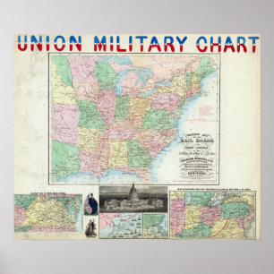 Poster Graphique militaire Union