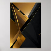 Poster Graphique Noir Or Luxueux (Devant)