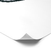 Poster graphique patins à glace et flocons de neige (Coin)