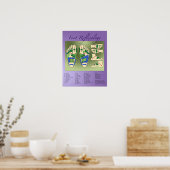 Poster Graphique Réflexologie du pied (Cuisine)