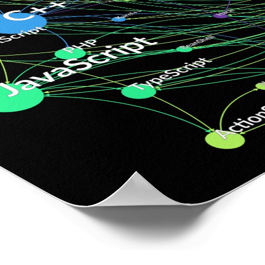 Poster Graphique réseau Influence du langage de programma (Coin)