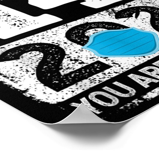 Poster Graphique sur les Humours amusants vaccinés 2021 C (Coin)