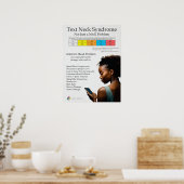 Poster Graphique Syndrome de douleur au cou du texte (Cuisine)