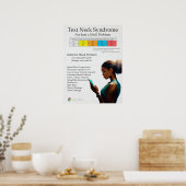 Poster Graphique Syndrome de douleur au cou du texte (Cuisine)