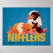 Poster Graphique Vintage des nifflers (Devant)