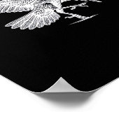 Poster Graphique vintage F-Caw-F Raven (Coin)