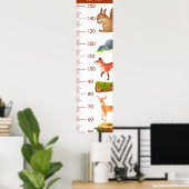 Poster Graphiques de croissance des animaux des bois mign (Bureau à domicile)