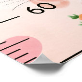 Poster Graphiques de croissance du lapin mignon (Coin)