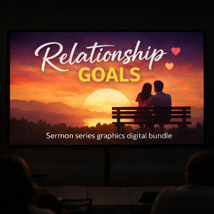 Poster Graphiques de série de sermons, ensemble numérique
