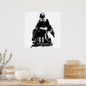 Poster Graphiques noirs et blancs (Cuisine)