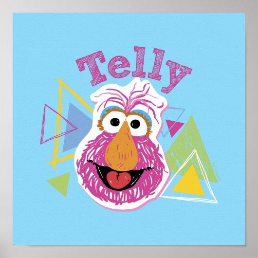 Poster Graphisme amusant de Telly Monster (Devant)