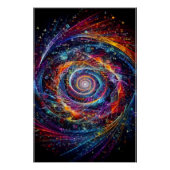 Poster Graphisme d'art Abstrait mathématique (Devant)