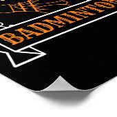 Poster Graphisme de balle de badminton pour un joueur de  (Coin)
