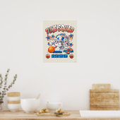 Poster Graphisme de basketball SPACE JAM™ BUGS BUNNY™ #1 (Cuisine)