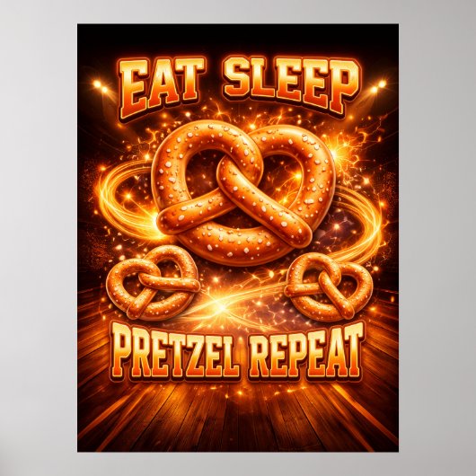 Poster Graphisme de Bretzel Fougueux (Devant)