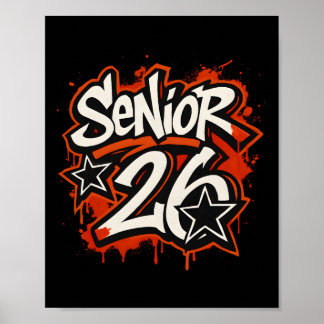 Poster Graphisme de fin d'études de style Graffiti Drip S