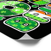 Poster Graphisme de la Saint-Patrick Bruh 67 avec des trè (Coin)