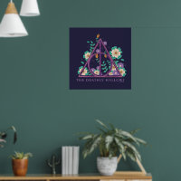 Graphisme des hirondelles mortes florales