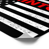 Poster Graphisme Drapeau États-Unis Badminton Joueur de B (Coin)