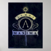 Poster Graphisme du sort Harry Potter | Lumos Maxima (Devant)