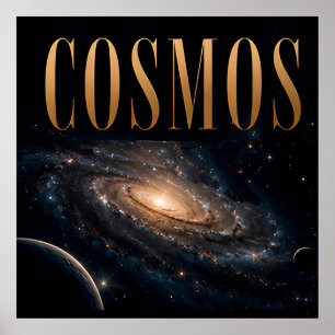 Poster Graphisme éditorial de luxe Cosmos Space