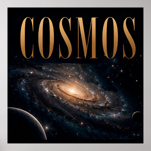 Poster Graphisme éditorial de luxe Cosmos Space (Devant)