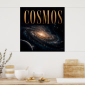 Poster Graphisme éditorial de luxe Cosmos Space (Cuisine)