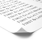 Poster Graphisme élégant de mariage au tournesol (Coin)