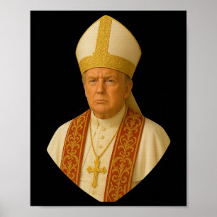 Poster Graphisme Trump Pape - Création politique drôle