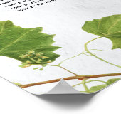 Poster Graphisme Vignoble Ile grecque Mariage Carte de si (Coin)