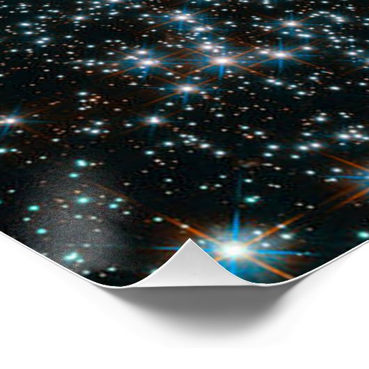 Poster Grappe d'étoiles métalliques lourds Hubble (Coin)