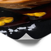 Poster Gras de foie gras gourmand avec réduction du vin r (Coin)