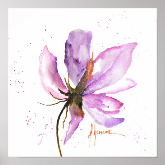 Poster Gras Floral IV (Devant)